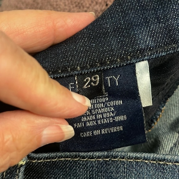 Fidelity Axl Relaxed Skinny Jean Exile some‎ flaws women’s sz 29 whiskering READ - Picture 14 of 16